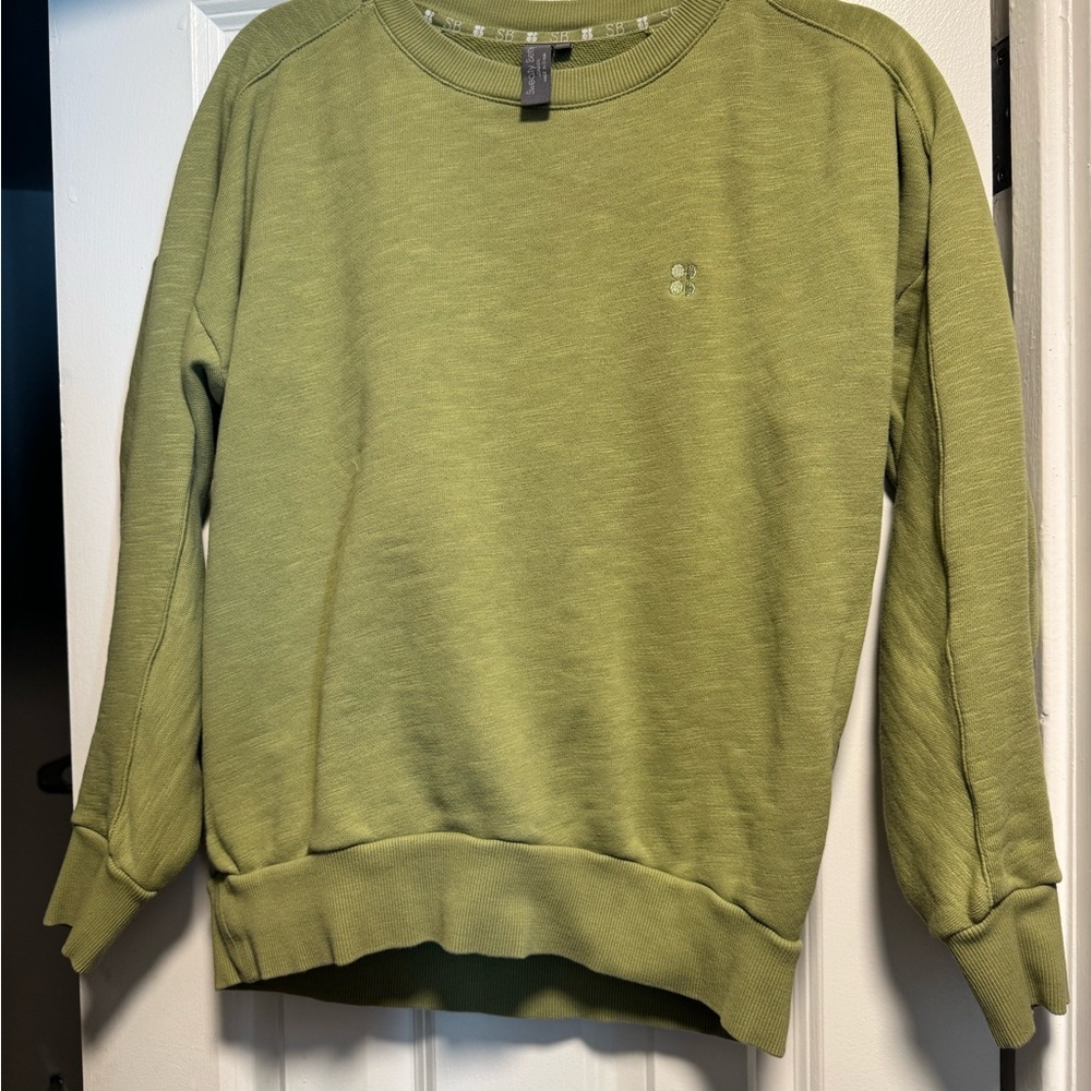 Sweaty Betty Crewneck Sweater in Green